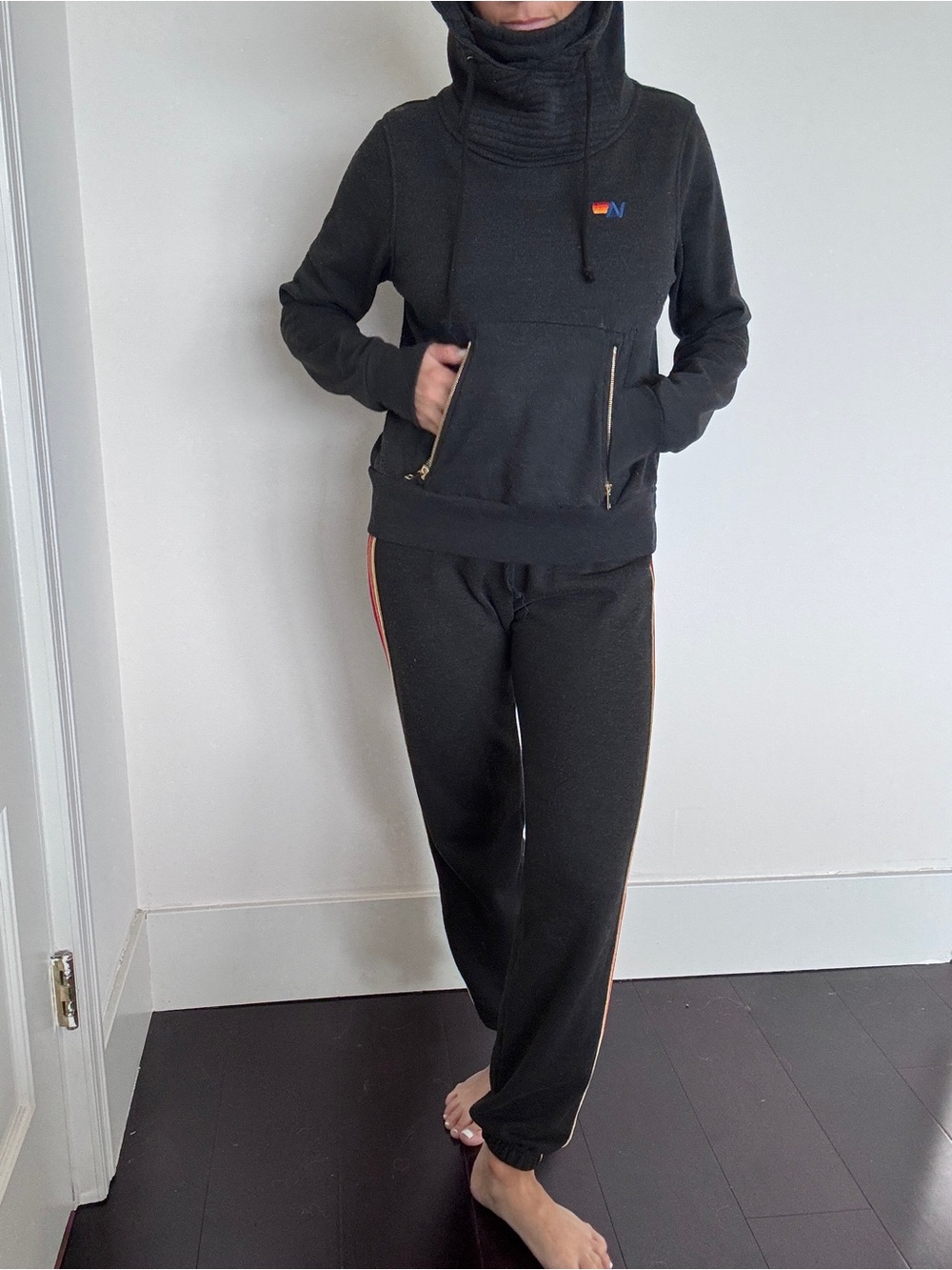 Aviator Nation Black Scuba hoodie - Picture 4 of 7